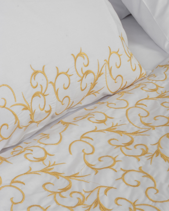 17 (2) Royal- Embroidered Duvet Cover Set (3pcs) 400TC