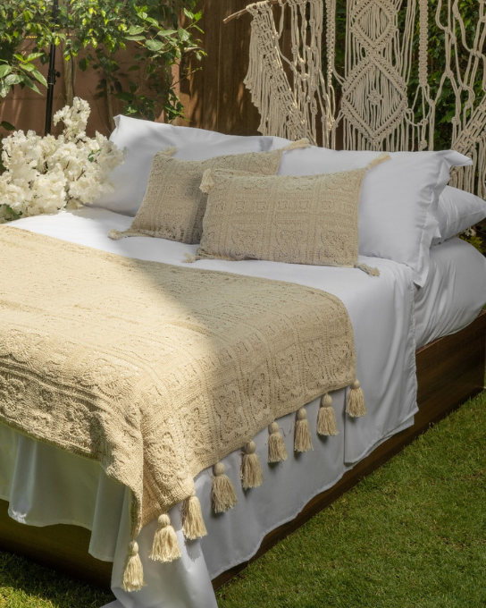 Macramé - Handmade Bed Runner (3pcs)