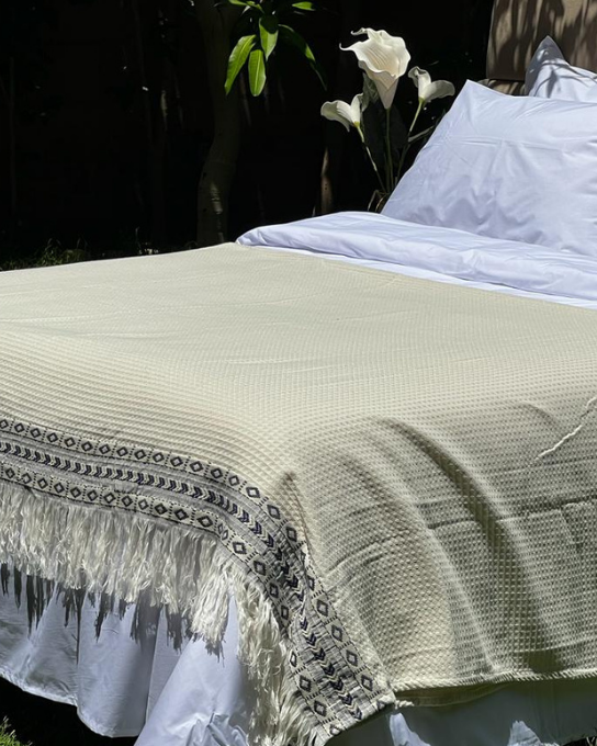 Jacquard Cotton Coverlet