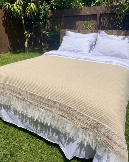 Jacquard Cotton Coverlet