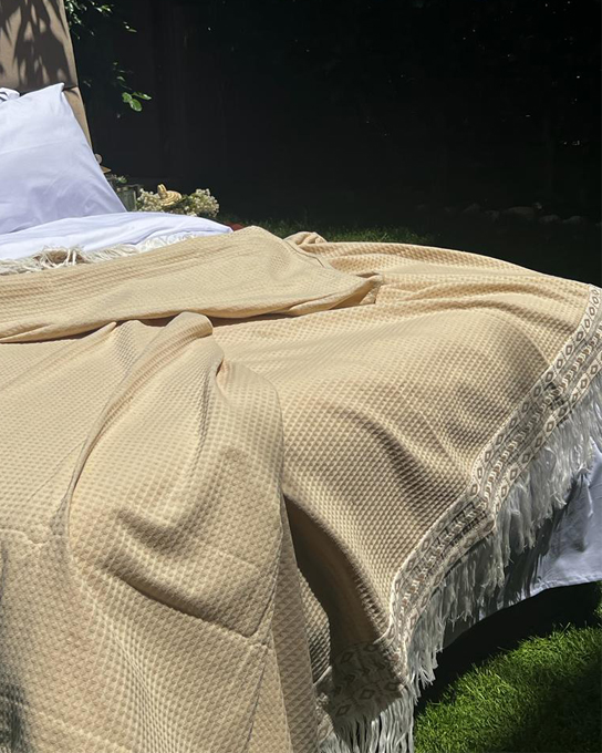 Jacquard Cotton Coverlet