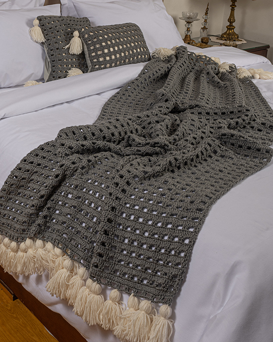 Crochet - Handmade Crochet Bed Runner (3PCS)