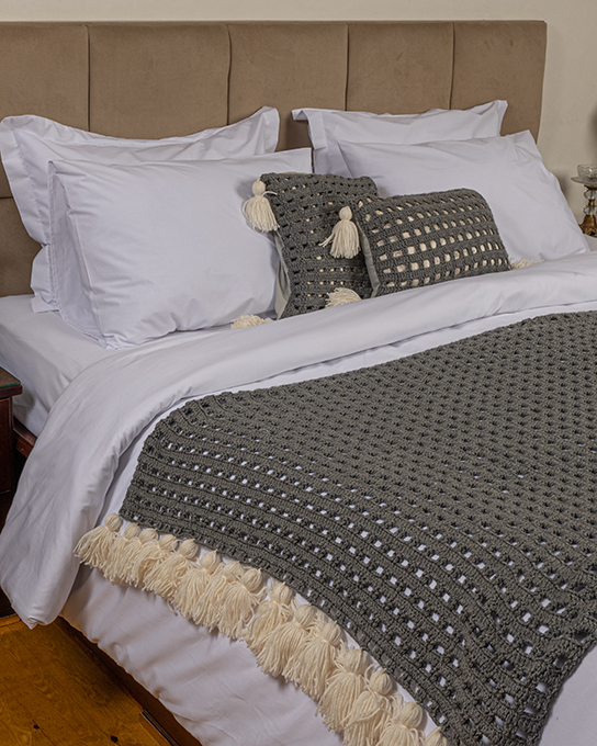 Crochet - Handmade Crochet Bed Runner (3PCS)