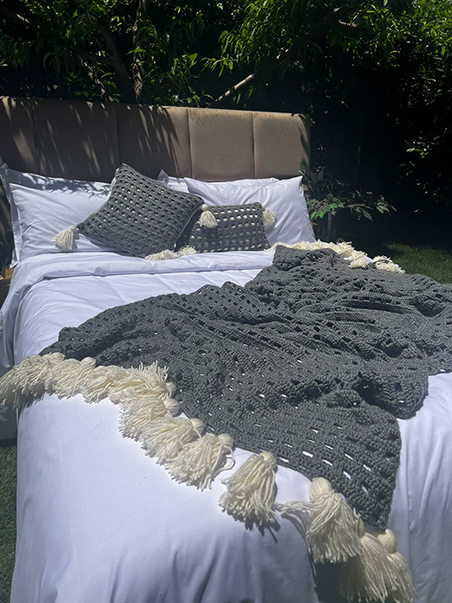 Crochet - Handmade Crochet Bed Runner (3PCS)