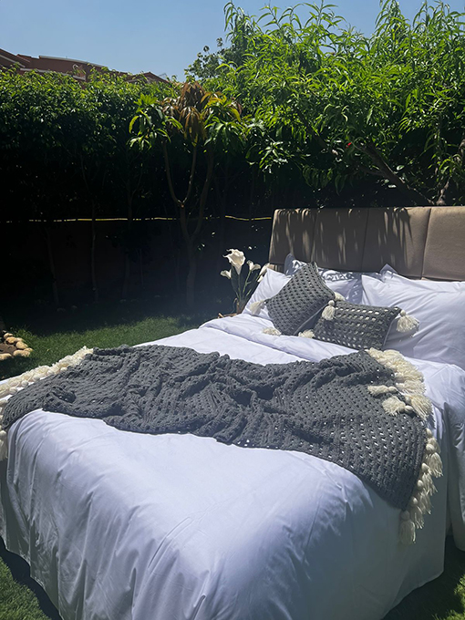 Crochet - Handmade Crochet Bed Runner (3PCS)