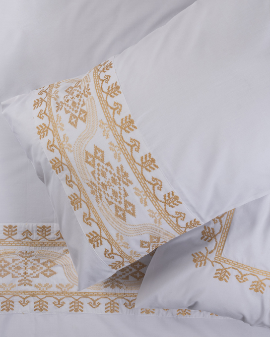 Golden-Imperial-3.jpg Golden Imperial-Embroidered Top Sheet Set (5Pcs) 400 TC