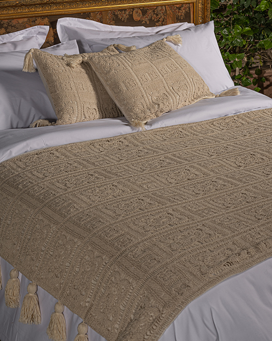 Vintage - Handmade Crochet Bed Runner (3PCS)