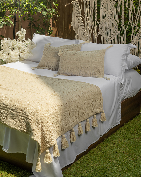 Vintage - Handmade Crochet Bed Runner (3PCS)