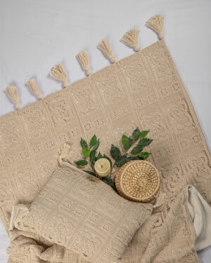 Vintage - Handmade Crochet Bed Runner (3PCS)